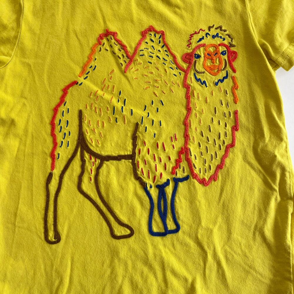 Mini Boden Embroidered Camel Shirt - Picture 2 of 5